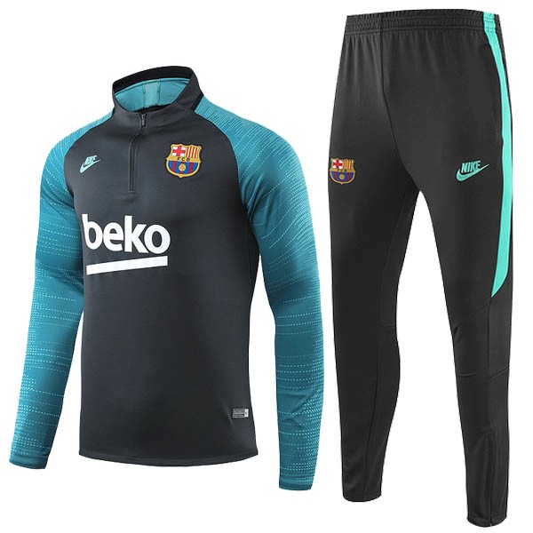 Chandal Barcelona 2019-2020 Negro Blanco Verde